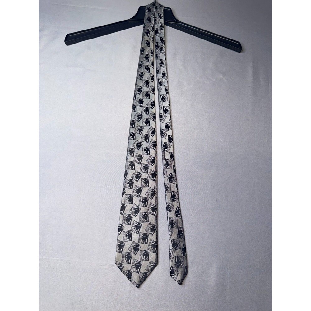 Vintage 1990 Dick Tracy Movie Rare Collectors Addition Grey Novelty Disney Tie